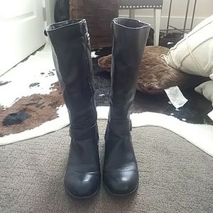 Cute tall black boots